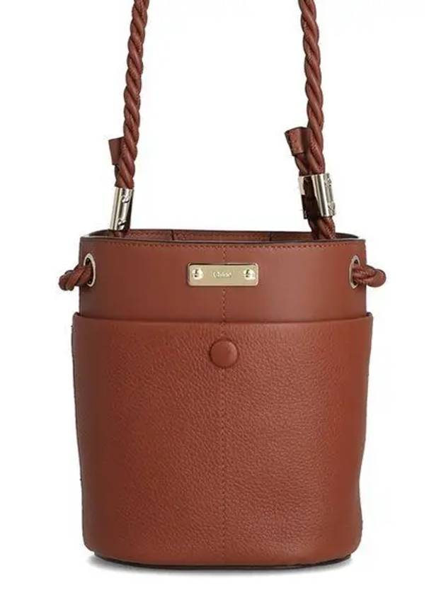 Keys Small Leather Bucket Bag Brown - CHLOE - BALAAN 2