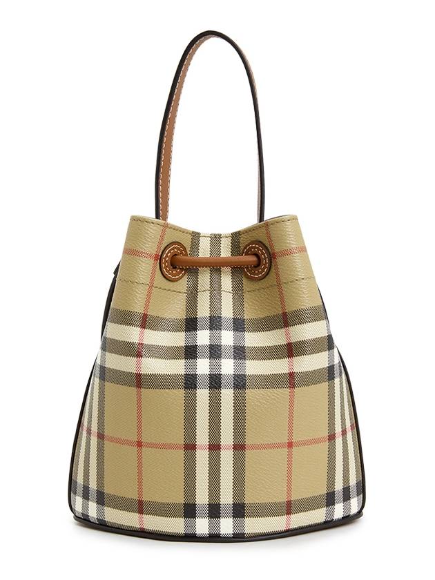 Check Bucket Bag Beige - BURBERRY - BALAAN 4