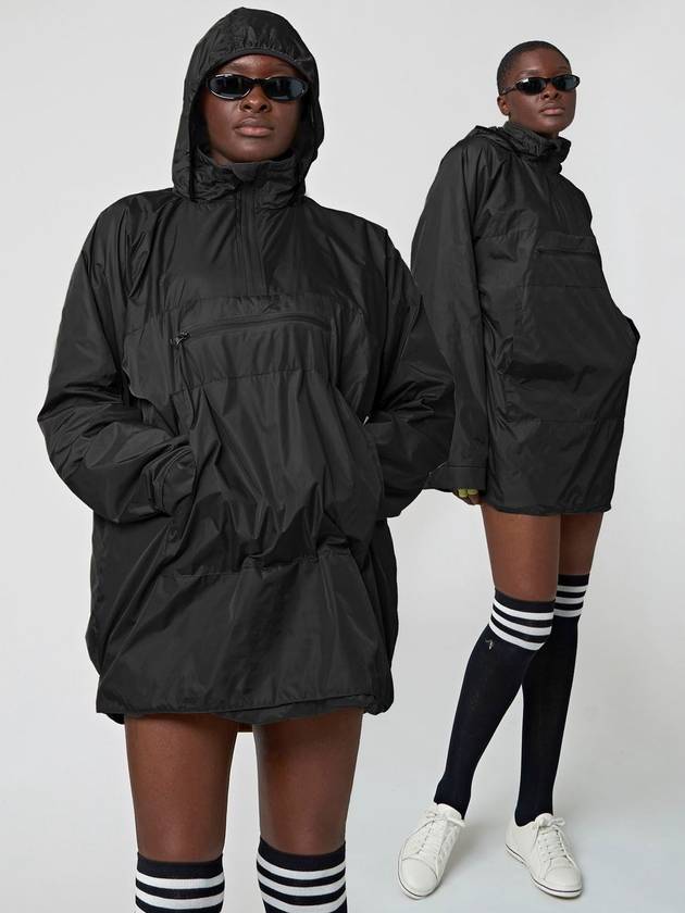 Packable Hooded Anorak Black - ATHPLATFORM - BALAAN 3