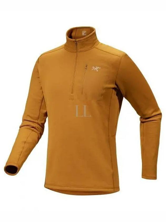 Men's Rho Heavyweight Zip Neck Long Sleeve T-Shirt Yellow - ARC'TERYX - BALAAN 2