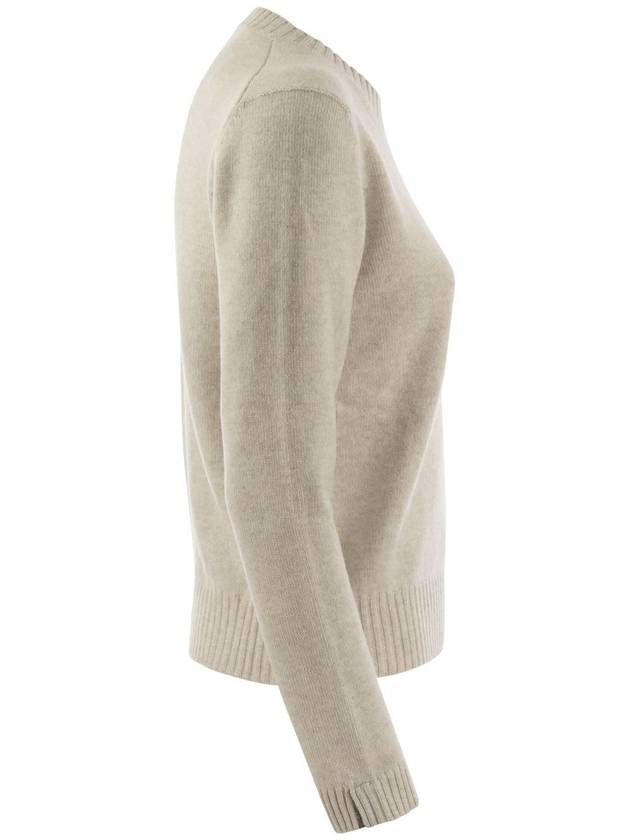 Shiny cuff detail knit jumper M12722300P_C9610 - BRUNELLO CUCINELLI - BALAAN 4