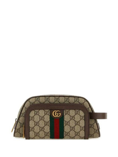 GG Printed Pouch Beige - GUCCI - BALAAN 1