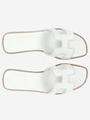 Oran Calfskin Slippers Blanc - HERMES - BALAAN 2