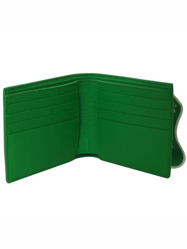 Elastic Band Logo Bifold Half Wallet Green - BOTTEGA VENETA - BALAAN 5