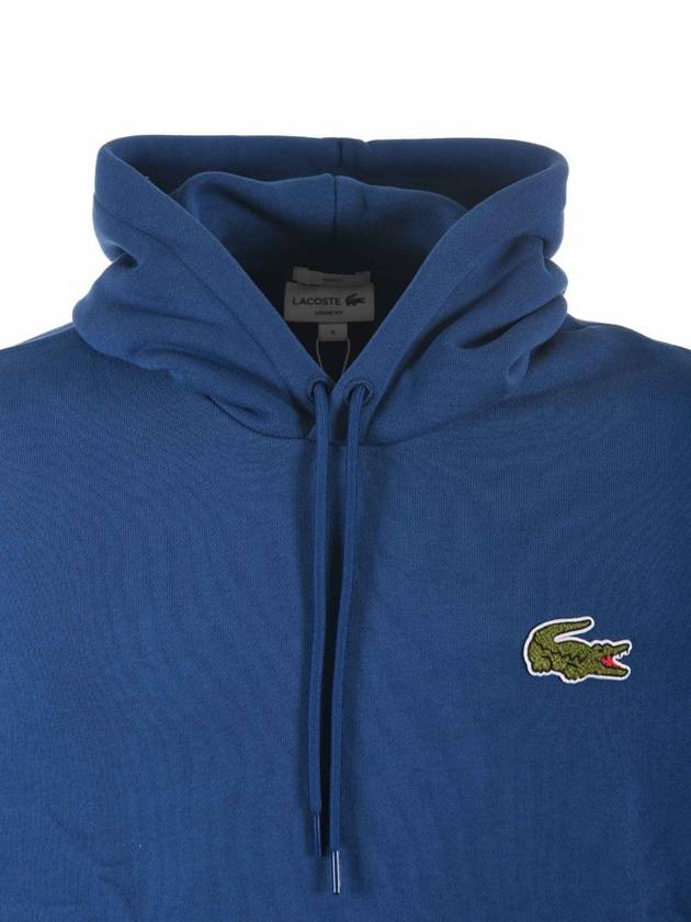 Loose Fit Hoodie Navy Blue - LACOSTE - BALAAN 5