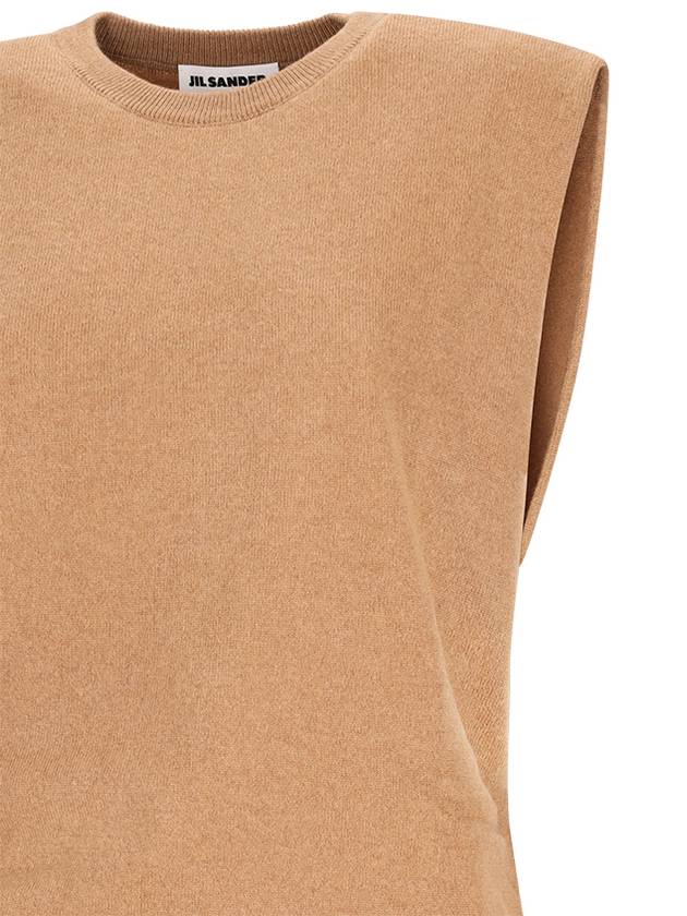 SLEEVELESS CASHMERE TOP - JIL SANDER - BALAAN 3