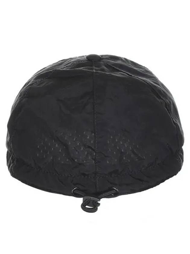 Nylon Metal 6 Panel Ball Cap Black - STONE ISLAND - BALAAN 5