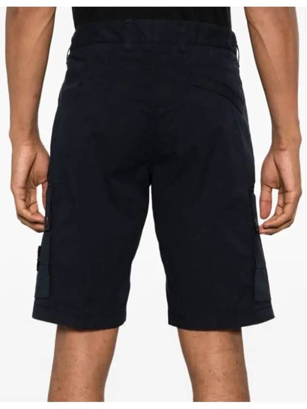 Wappen Cargo Bermuda Shorts Navy - STONE ISLAND - BALAAN 4