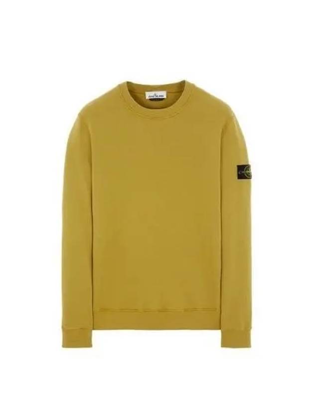 Wappen Patch Crewneck Sweatshirt Mustard - STONE ISLAND - BALAAN 2