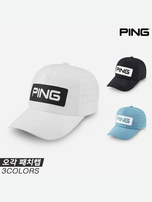 Pentagram Patch Cap Golf Hat 3COLORS for Men - PING - BALAAN 1