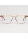 Blue light blocking glasses frame TF5795KB 045 Transparent horn rim Asian fit - TOM FORD - BALAAN 3