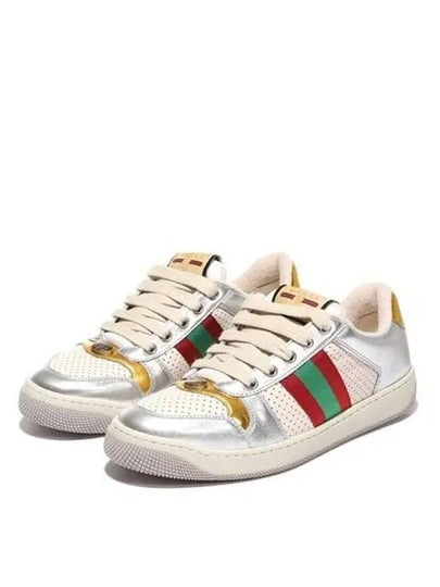 Leather Low Top Sneakers - GUCCI - BALAAN 2