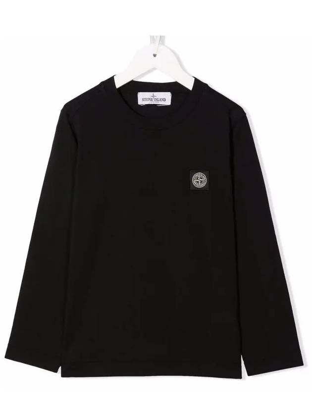 Kids Logo Patch T Shirt Black 751620447 V0029 - STONE ISLAND - BALAAN 2