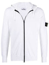 Wappen Patch Cotton Knit Zip Up Hoodie White - STONE ISLAND - BALAAN 6