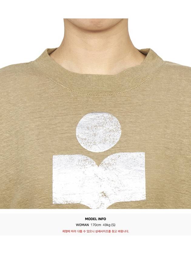 Clawia long sleeve t shirt light khaki - ISABEL MARANT ETOILE - BALAAN 6