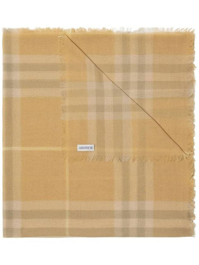 Vintage Check Wool Scarf Beige - BURBERRY - BALAAN 2