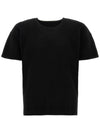 Basics Short Sleeve T-Shirt Black - ISSEY MIYAKE - BALAAN 1