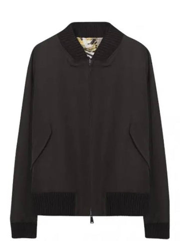 Reversible Silk Wool Bomber Jacket Men - FENDI - BALAAN 1