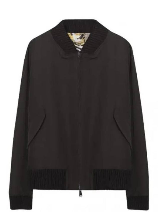 Reversible Silk Wool Bomber Jacket Men - FENDI - BALAAN 1