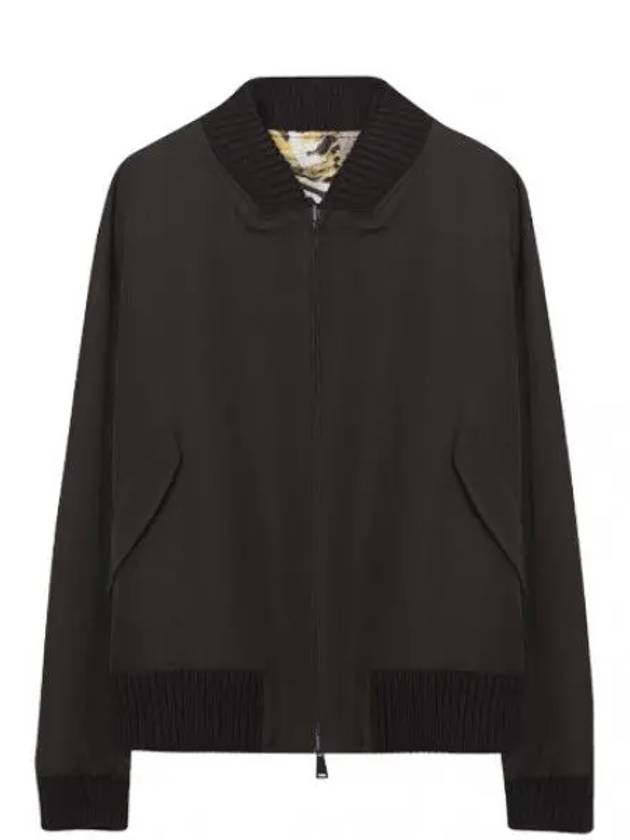 Reversible silk wool bomber jacket - FENDI - BALAAN 1