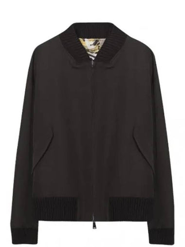 Reversible silk wool bomber jacket - FENDI - BALAAN 1