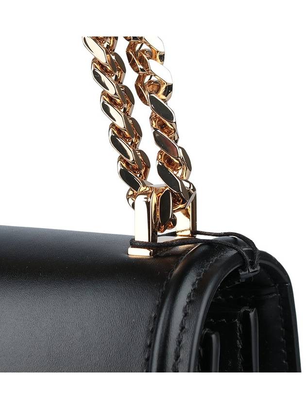 TB Leather Chain Small Shoulder Bag Black - BURBERRY - BALAAN 10