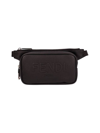 Roma Leather Belt Bag Black - FENDI - BALAAN 2