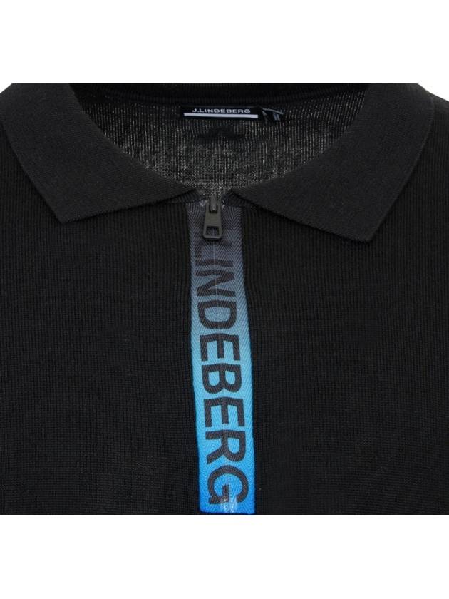 Merino Wool Arran Zipper Golf Knit Sweater - J.LINDEBERG - BALAAN 6