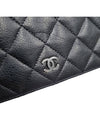 Women s A31509 Caviar Skin Black Silver Logo Timeless Classic Flap Long Wallet - CHANEL - BALAAN 7