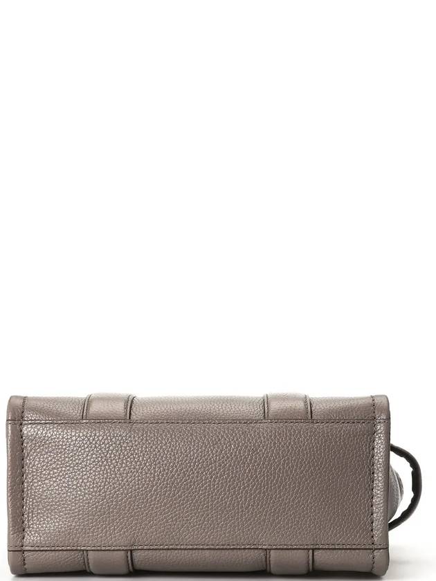 Small Leather Tote Bag Grey - MARC JACOBS - BALAAN 5