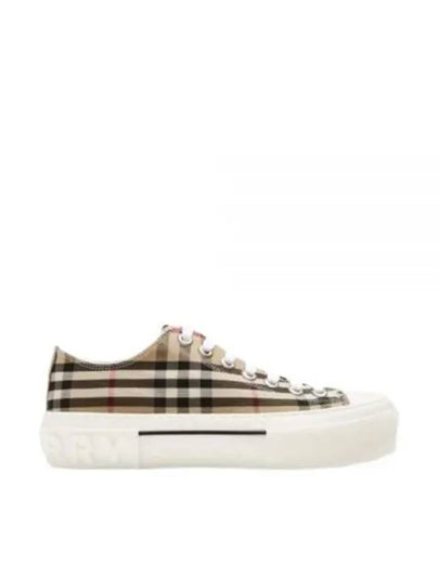 Vintage Check Cotton Sneakers Archive Beige - BURBERRY - BALAAN 2