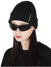 Metal Label Knit Beanie Black - C WEAR BY THE GENIUS - BALAAN 2