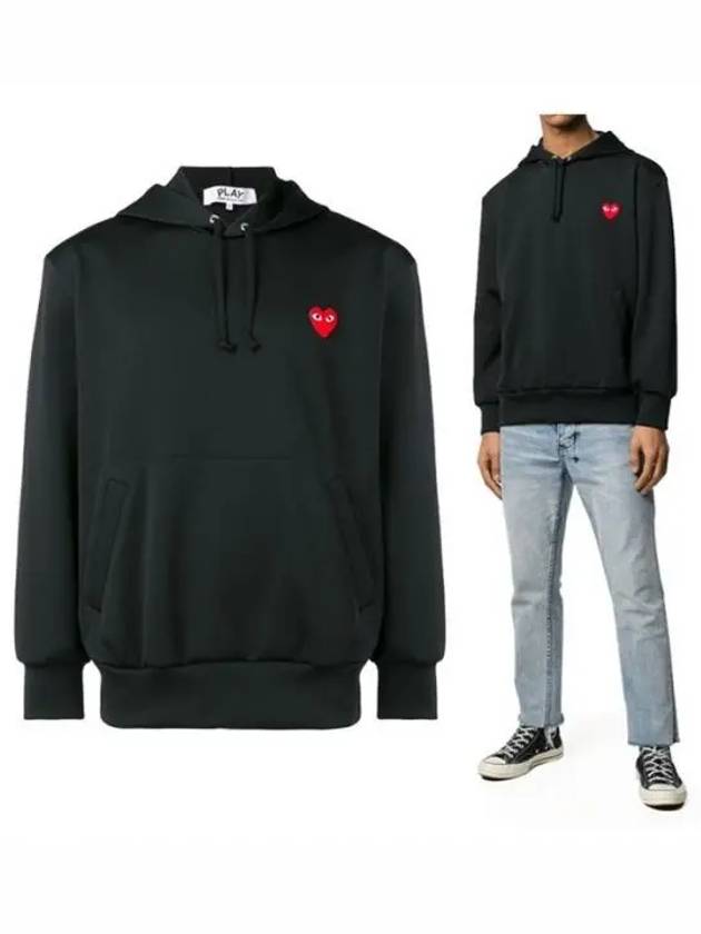 Men's Red Wappen Hood Black - COMME DES GARCONS - BALAAN 2