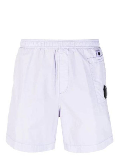 Lens Pocket Swim Shorts Purple - CP COMPANY - BALAAN 1