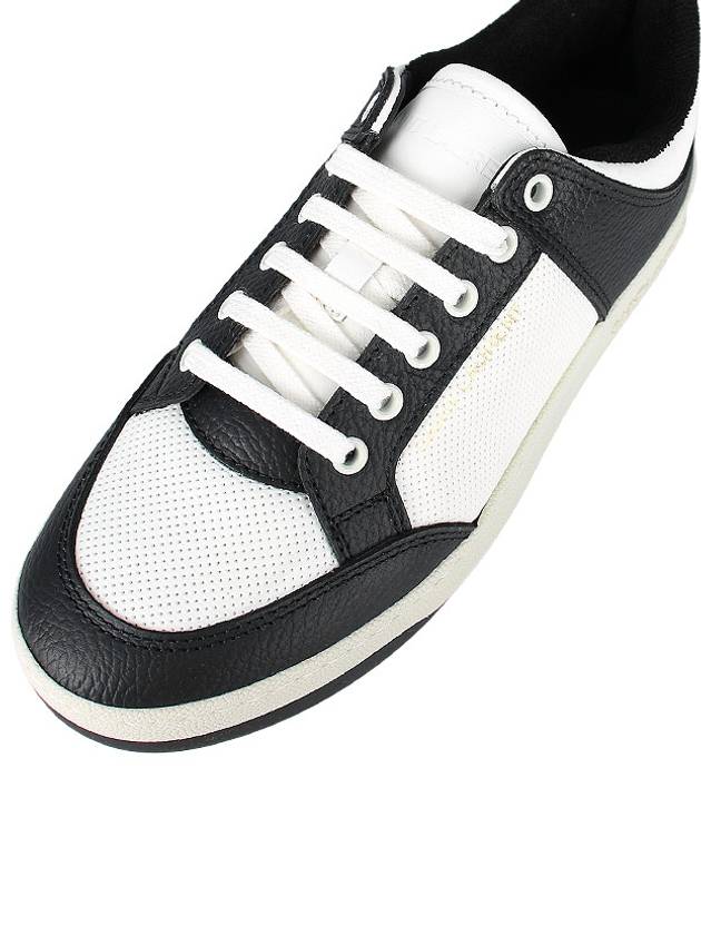 SL 61 Low Top Sneakers Black White - SAINT LAURENT - BALAAN 8