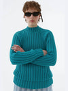 Knit Unisex Raglan Sweater Turquoise Green SS22CKNIRS - SUNNEI - BALAAN 2