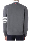 Milano Stitch 4-Bar Cardigan Medium Grey - THOM BROWNE - BALAAN 4