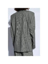 Women s Jacket Houndstooth Blazer Gray - VETEMENTS - BALAAN 5