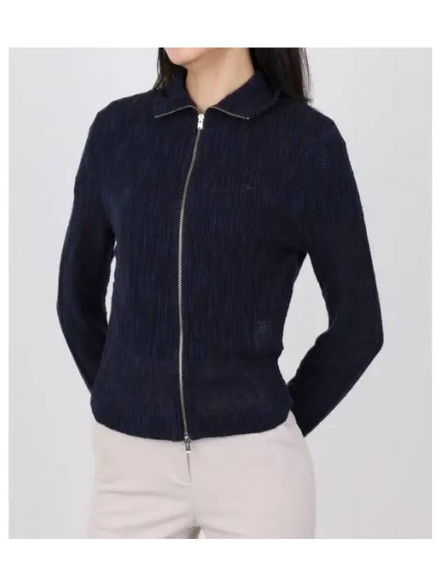 Slim Zip Linen Zip-up Jacket Navy - OUR LEGACY - BALAAN 2