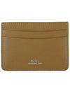 Andre Logo Card Wallet Beige - A.P.C. - BALAAN 2