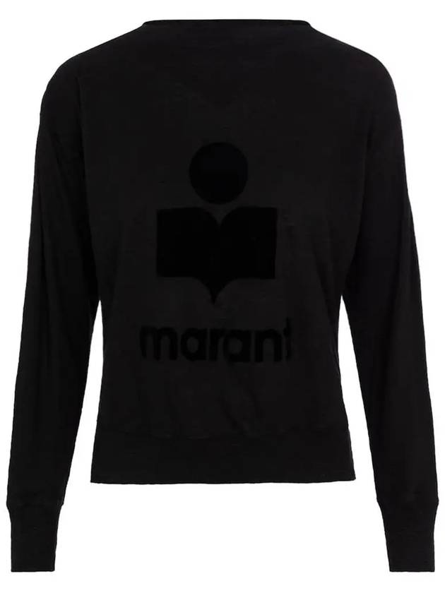 Kilsen Logo Print Sweatshirt Black - ISABEL MARANT - BALAAN 2