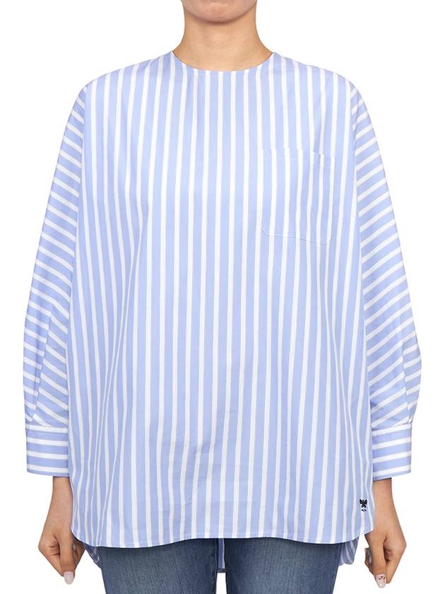 Emanuel Striped Blouse Blue - MAX MARA - BALAAN 1