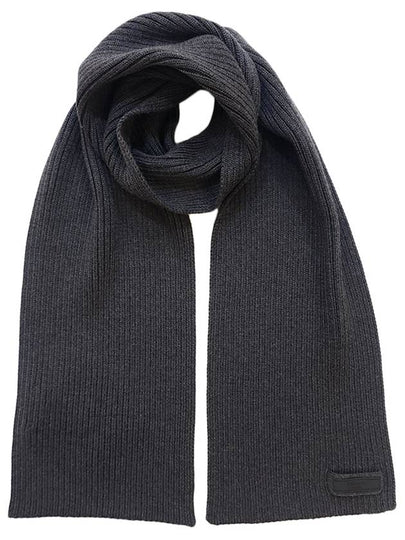 Unisex knit muffler gray - PRADA - BALAAN 2