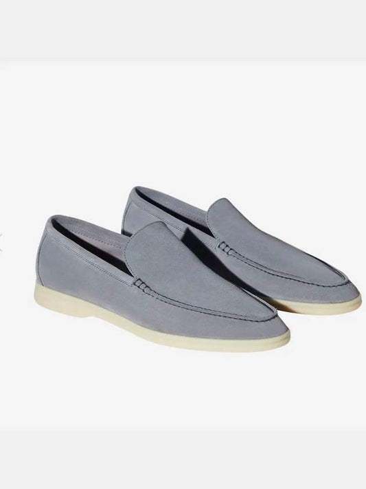 Summer Work Suede Loafers Grey - LORO PIANA - BALAAN 2