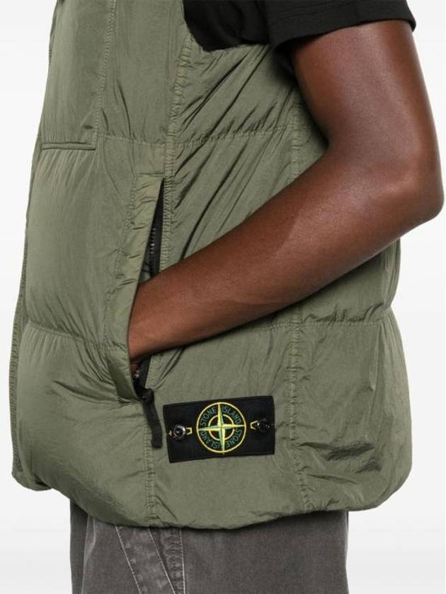 Crinkle Reps R-NY Down Vest Green - STONE ISLAND - BALAAN 6