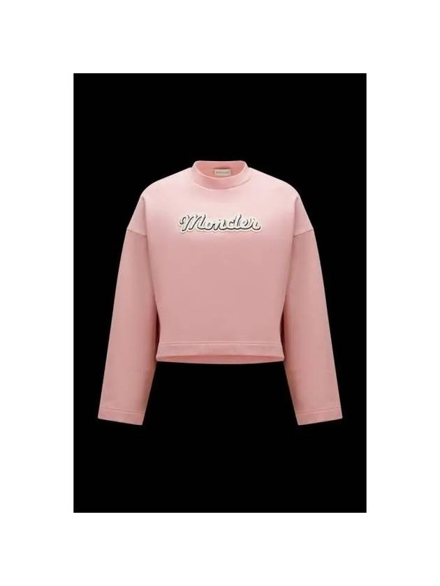 Logo Sweatshirt Pink - MONCLER - BALAAN 1