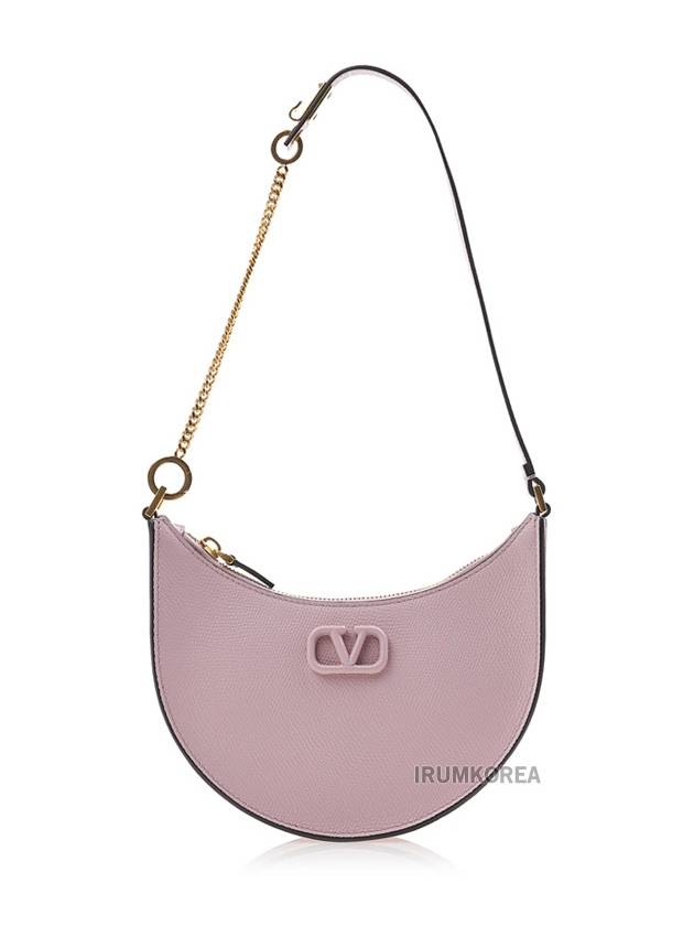 V Logo Classic Leather Chain Shoulder Bag Pink - VALENTINO - BALAAN 2