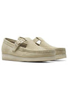 Wallabee T-Bar Maple Suede Loafers Beige - CLARKS - BALAAN 4