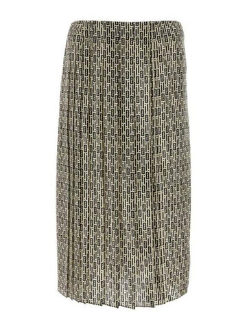 Midi Skirt FQ7532AWZA F0GME Printed - FENDI - BALAAN 1