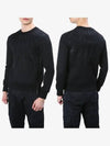 Men's Neoprene Thunder Black Sweatshirt PBJS204E E508C 01 - NEIL BARRETT - BALAAN 4